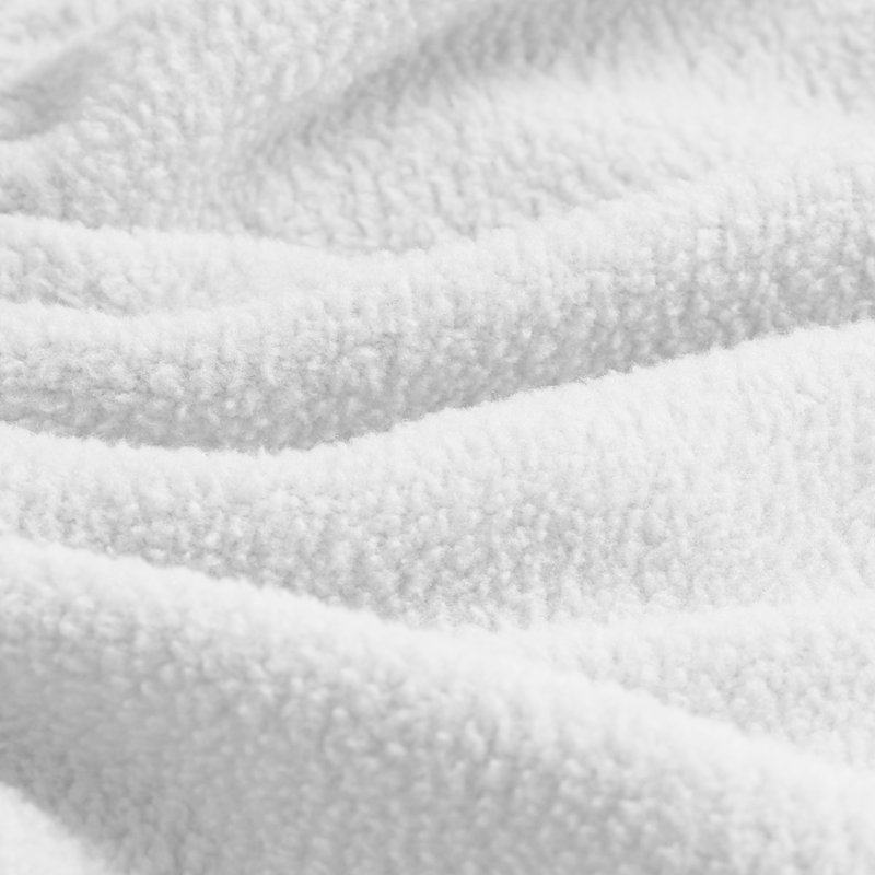 Microfiber Knitted Fitted Sheet, Queen Fitted Sheet, White