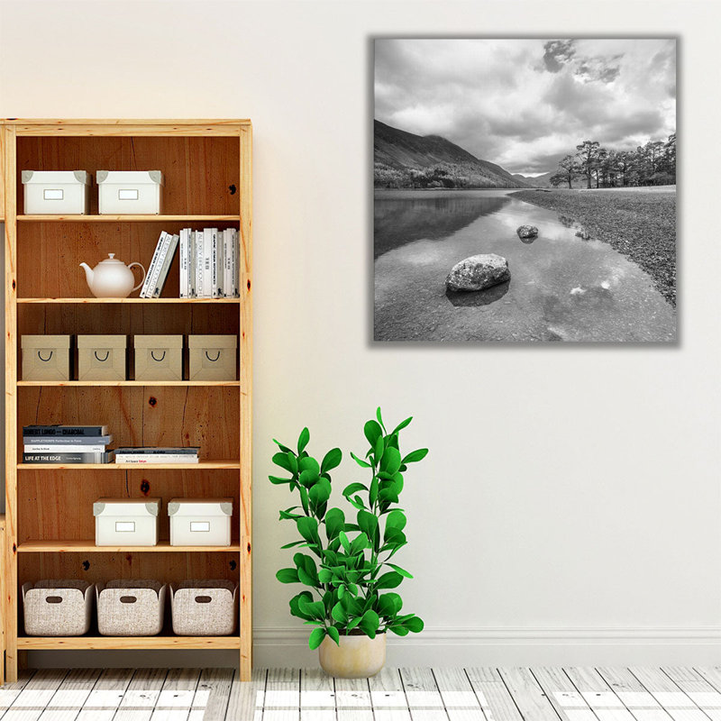 Lake District Reflection - reproduction d'art sur toile, H 12 po x l 12 po