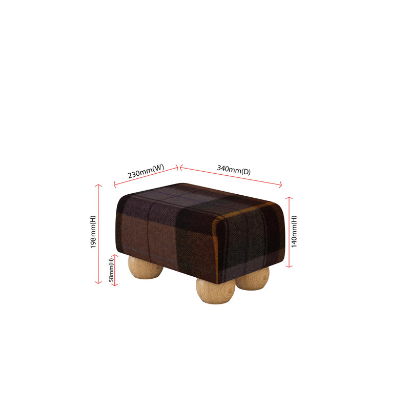 Manufactured Wood Accent Stool, Natural
