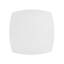 Table tulipe carrée blanche pour 2 à 3 personnes, petite table de salle à manger 24 po avec piédestal en métal, table de cuisine moderne pour petit espace, appartement, bistro, café, bureau et salon, plateau en panneau de fibres à densité moyenne blanc mat