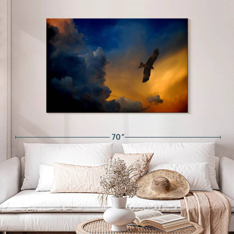 Brampt Twilight Flying Eagle, 32" H x 48" W