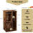 Altamonte 3-Cube Brown Bookcase, Small Storage Cabinet with 2-Tier Open Shelves, Modern Cube Organizer for Small Spaces-1750993239-1780219271
