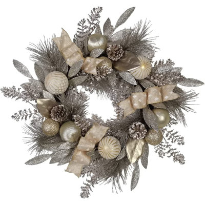 Faux Plastic 24'' Wreath