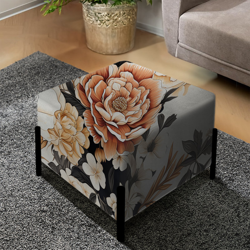 Marigold Euphoria Blooms Bouquet - Repose-pieds carré floral