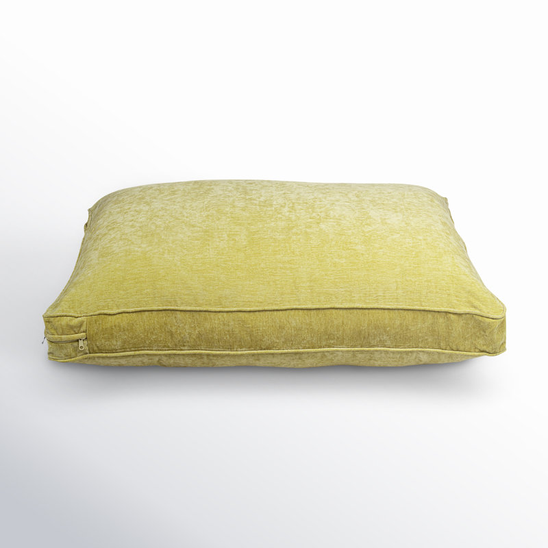 Alek Dog Bed, Yellow Gold, Small (26” X 18” X 3")
