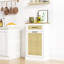 Armoire à ordures basculante avec tiroir Rattan Farmhouse Kitchen