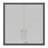Wall Mounted Metal Storage Cabinet With 2 Locking Doors And 1 Adjustable Shelf