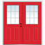 Internal Grilles Primed Fibreglass Prehung Front Entry Doors-45711203-45711197-45711209