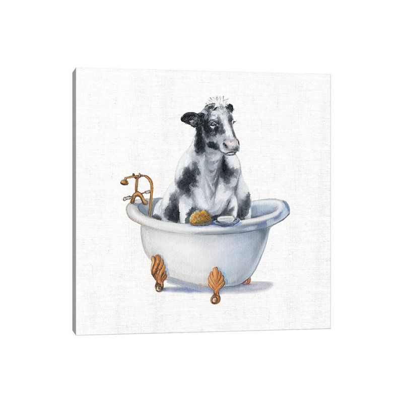 Bathing Beauty I by Donna Brooks - Painting on Canvas, Wrapped Canvas, 45.72cm H x 45.72cm W x 1.91cm D