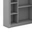 Armoire à pharmacie murale avec miroir, 6 tablettes ouvertes-118318252
