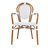 Damore All-Weather Commercial Paris Chairs with Arms and Metal Frames-36564815