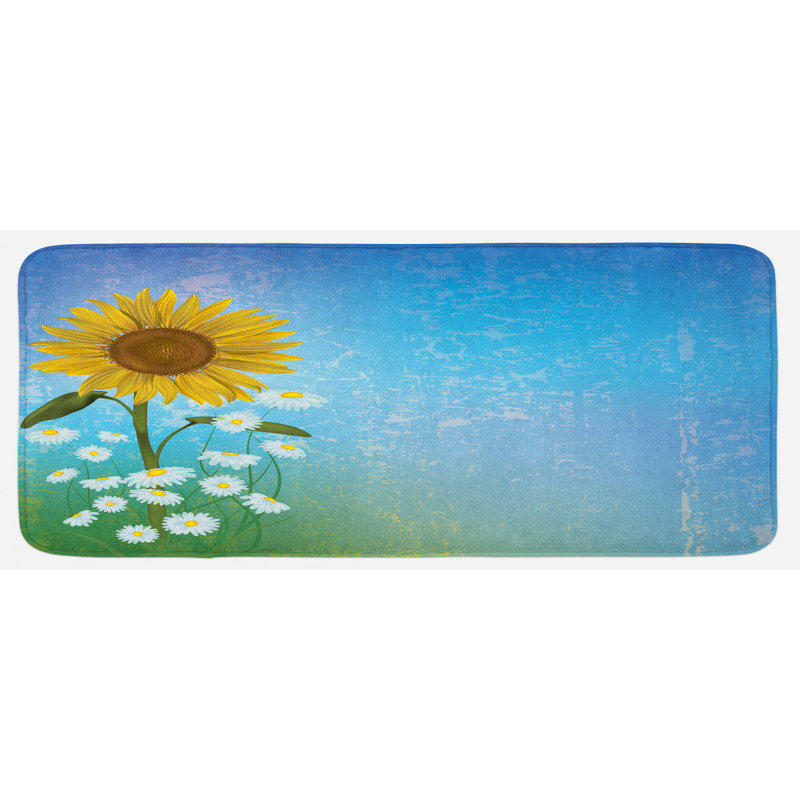 Tapis de cuisine tournesol