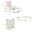 Chaise pliante en aluminium pour l'extérieur