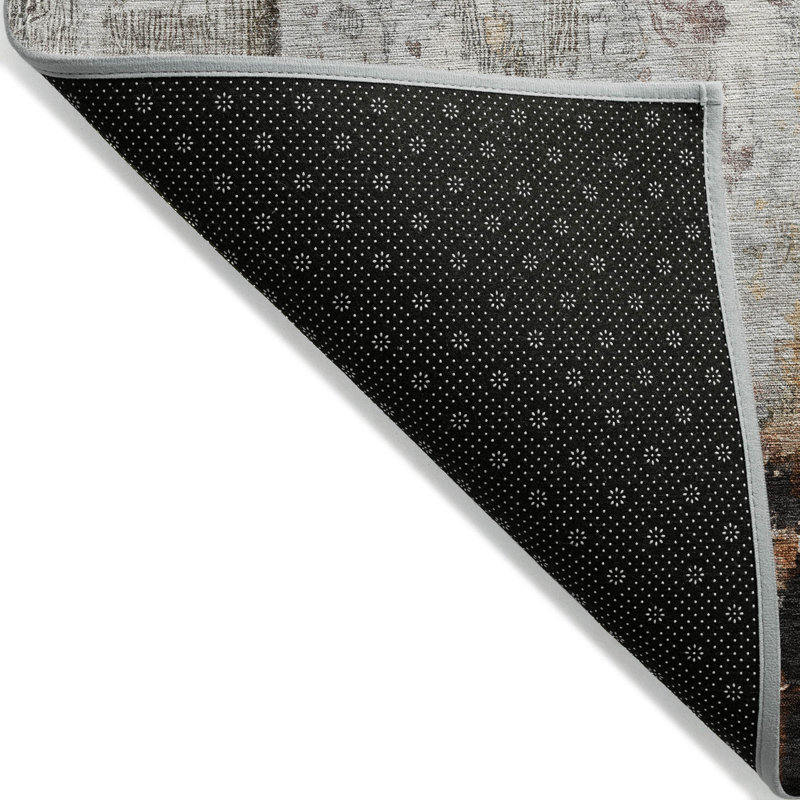 Tapis intérieur / extérieur gris Verentha, 9 pi x 12 pi
