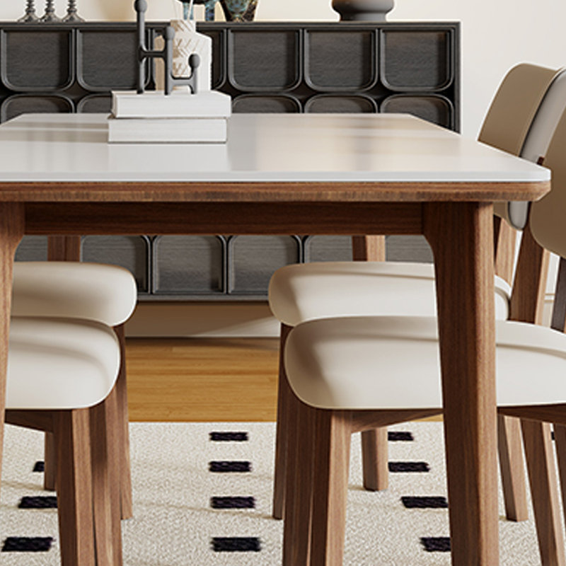 Simple style thick desktop dining table, 29.53"H x 70.87"L x 31.5"W