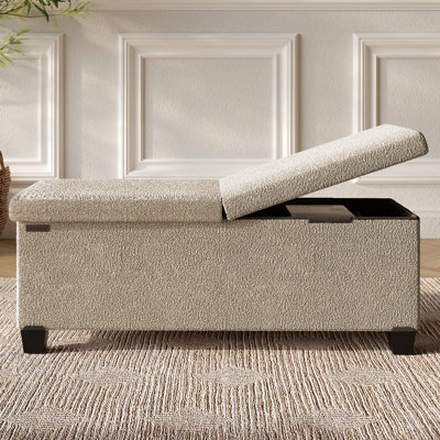 Vérrant Boucle Storage Ottoman Bench