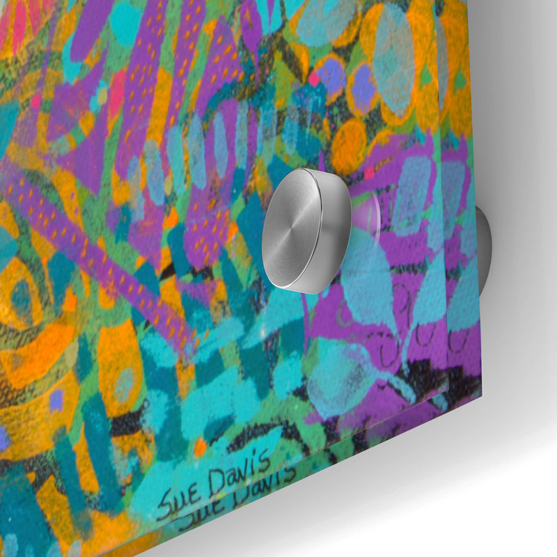  «Enchanted Forest» par Sue Davis, art mural en verre acrylique, 24 po x 36 po, H 36 po x l 24 po
