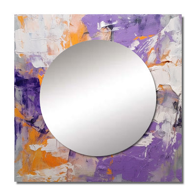 Evolving Movements Abstract Expressionism III - Abstract Square Mirror For Wall Art Decor
