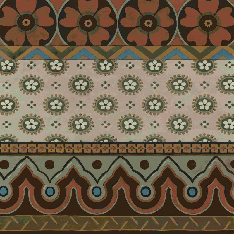 Heirloom Textile IV, H 12 po x l 12 po