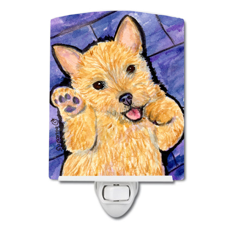 Norwich Terrier Ceramic Night Light