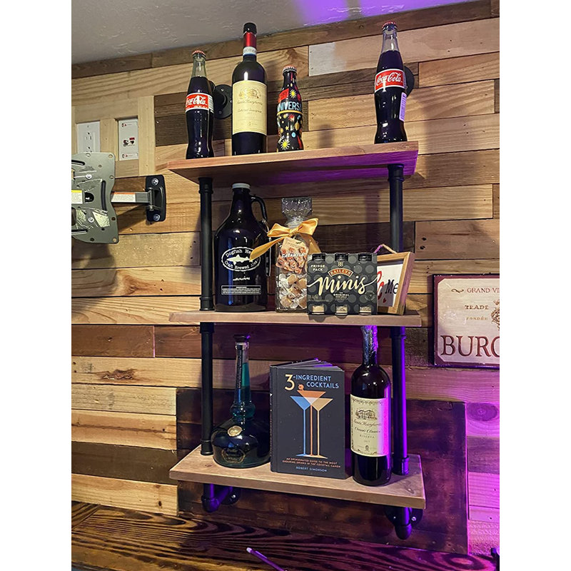 3 Piece Industrial Pipe Shelves