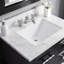 Ensemble de meuble-lavabo de comptoir en marbre blanc Carrara de 30 po avec robinet et miroir Parmer-952682698-1044114106