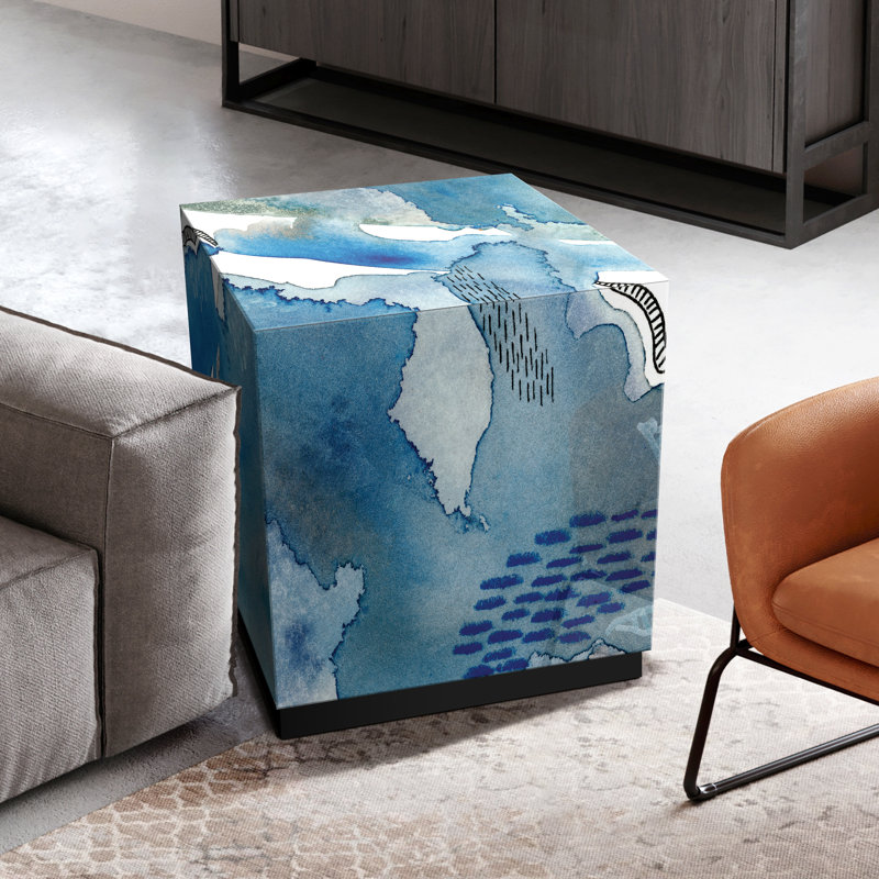 Lampe de table en verre Subtle Blues