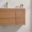 Meuble-lavabo mural simple 48 po avec lavabo en céramique