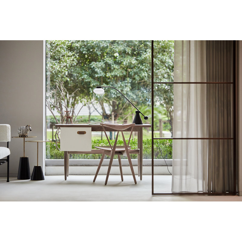 Bund End Table, Black Marble, Small