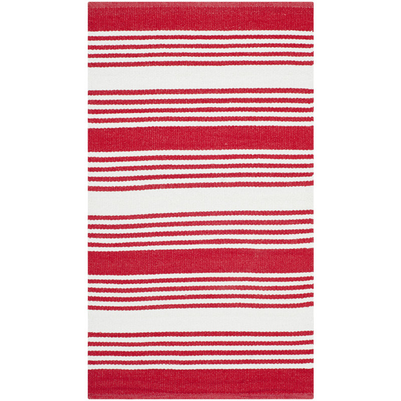 Tapis en plastique recyclé tissé à la main Thom Filicia, 5' x 8'