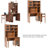 Thane Computer Desk with Swivel Top, Drawer & Cabinets-1409087459