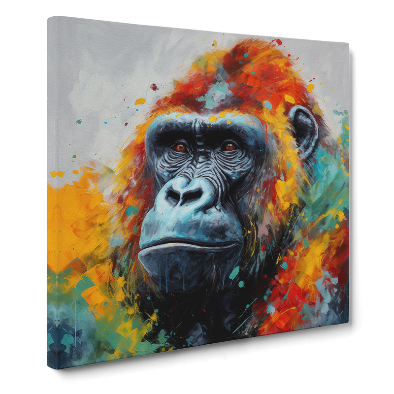Gorilla Colour Field Painting - Print