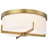 Roselle - 15 Inch Flush Mount with White Glass-100784895