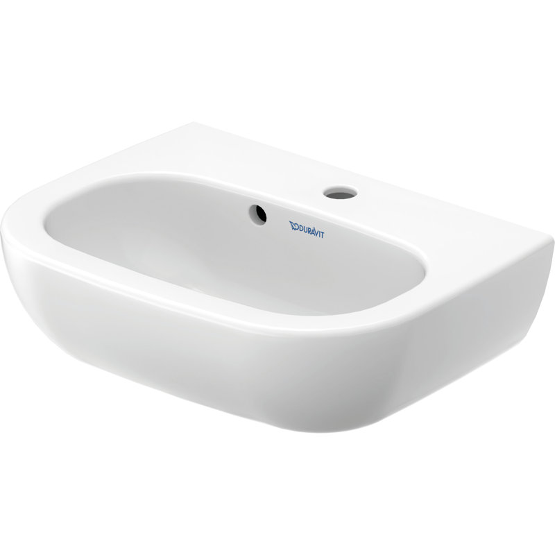 Duravit D-Code Ceramic 18" Bathroom Sink with Overflow
