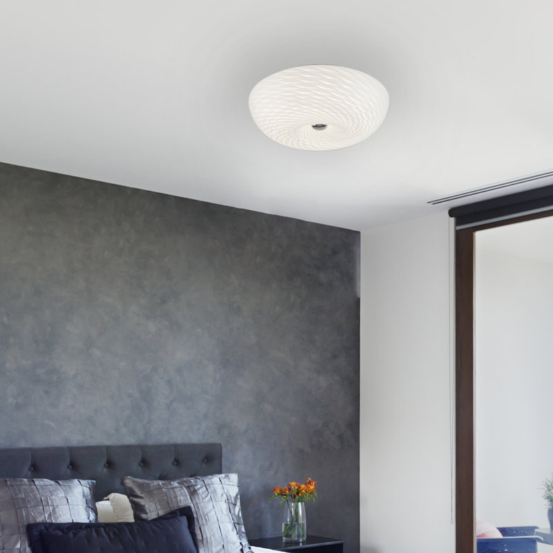 Karine Glass LED Flush Mount, 11cm H x 33cm W x 33cm D