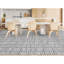 Striped Area Rug in Silver And Dark Grey-749652181