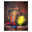 Cruche et fruits - Nature morte, peinture | Huile sur toile tendue | Par Shankar Kamila