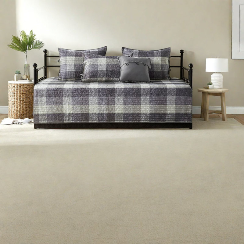 Ensembles de literie réversibles à carreaux, polyester confortable avec style rustique pour la maison