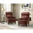 Fauteuil inclinable en cuir véritable Ambrosane