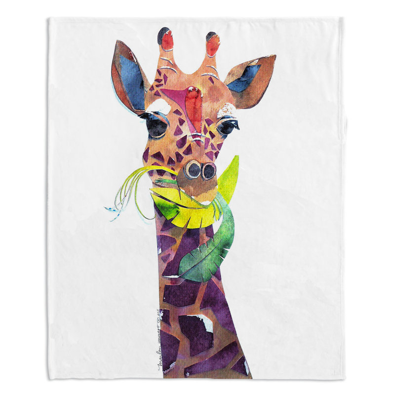  Couverture girafe, 68 po x 80 po
