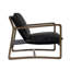 Fauteuil club en cuir Daze