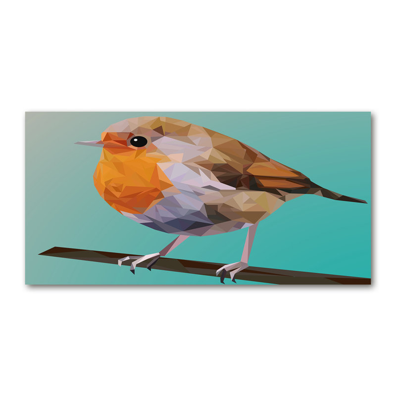 Robin'S Bird - Wrapped Canvas Print
