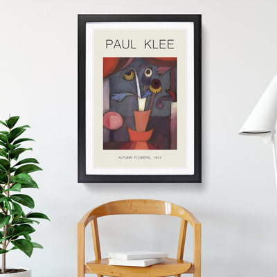 Autumn Flower by Paul Klee - Picture Frame Graphic Art