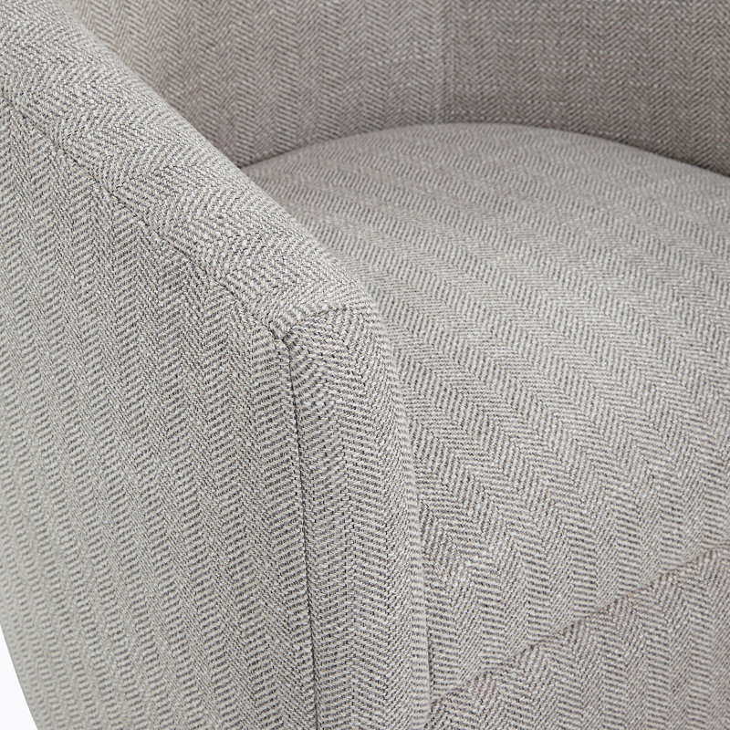 Fauteuil demi-tonneau pivotant, Beige