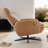 Danva Genuine Leather Swivel Recliner-101479846