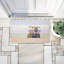 Tapis de porte d'extérieur imprimé Miami Beach Lifeguard Hut, design par Seven Trees Design, 18 po x 30 po-120688185