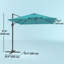 Parasol carré suspendu 8 'x 8' avec base croisée-257211845