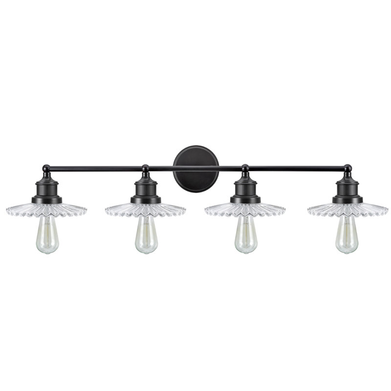 Éclairage pour meuble-lavabo bronze huilé 4 lumières Lederer