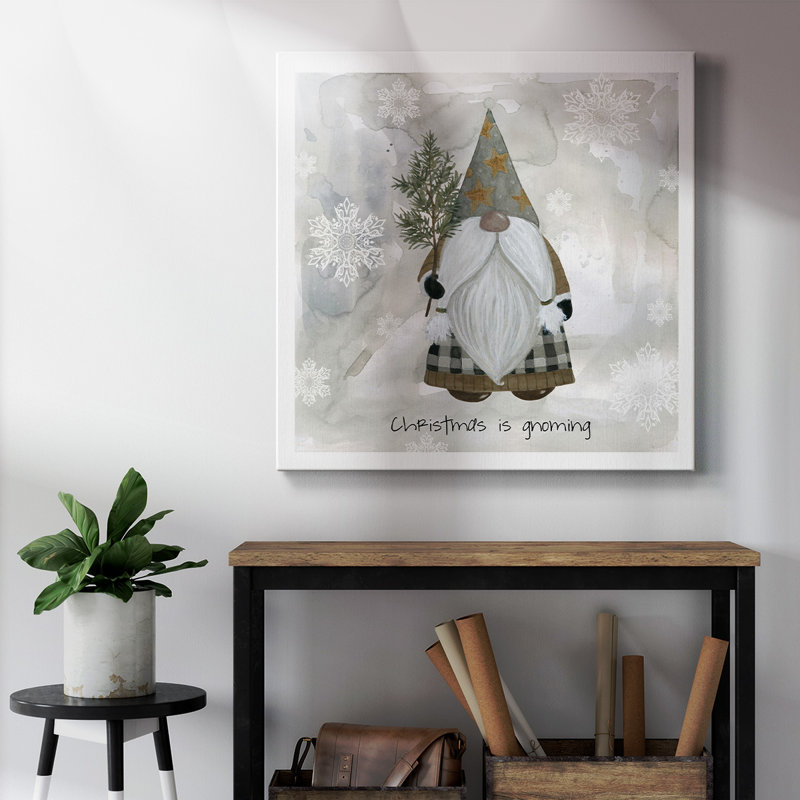 Toile tendue avec châssis Gnome Friends IV-Premium - prête à être accrochée