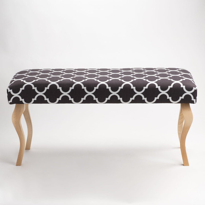 Neerings Velvet Upholstered Bench, H45 x W110 x D40cm